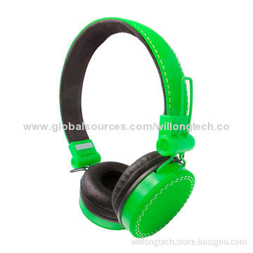 Fold-able DJ Headphone, with Environmental Plastic Headphone